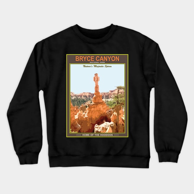 Bryce Canyon National Park Hoodoo Cell Tower Crewneck Sweatshirt by Ottie and Abbotts